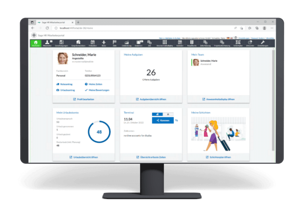Sage HR Zeitmanagement